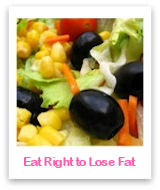 Learn how to eat right through healthy nutrition to lose fat